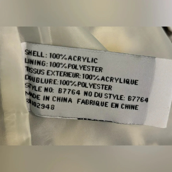 Anthropologie Tulle Womens Brown Ivory Double Breast Houndstooth Jacket Sz Med - Picture 8 of 9